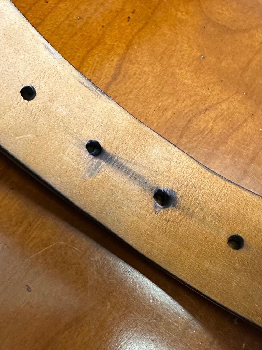 Remo Tulliani Cross-Hatch Pattern Leather Belt Mens SZ 36 - Picture 14 of 15